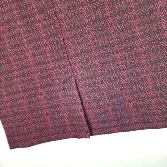 LIVERPOOL STITCHFIX COLLAB RINA ZIPPER DETAIL PENCIL SKIRT BURGUNDY WOMENS 2 NWT - Picture 4 of 7